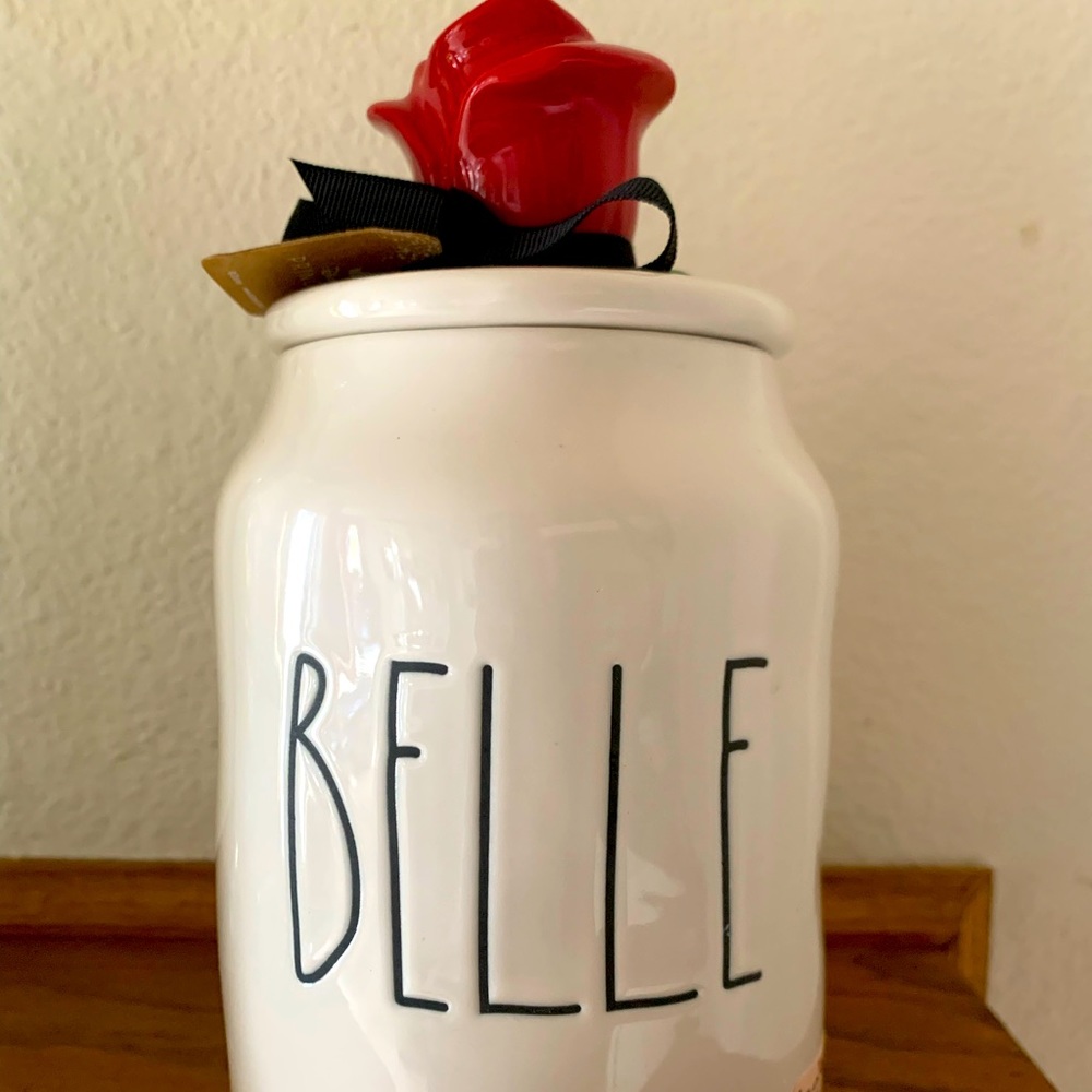 Rae Dunn Beauty and The Beast Canister